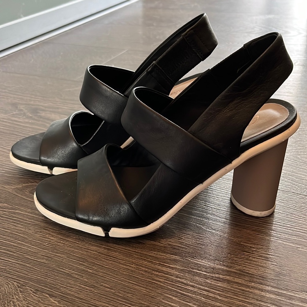 Comfy leather heels